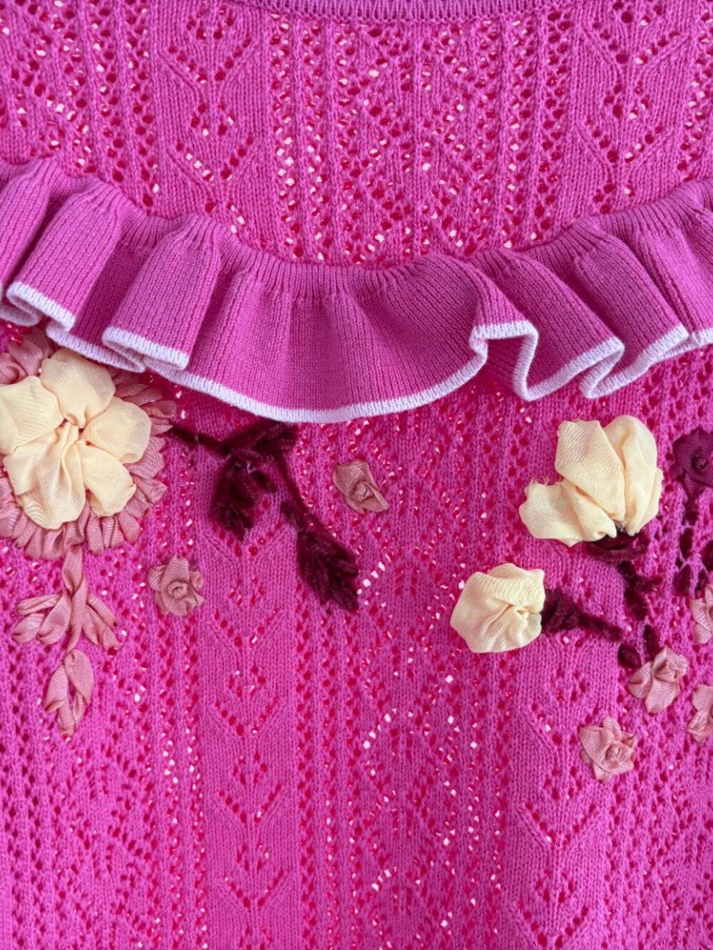 NWOT LoveShackFancy RENNLEY SWEATER Size XS - Picture 3 of 6